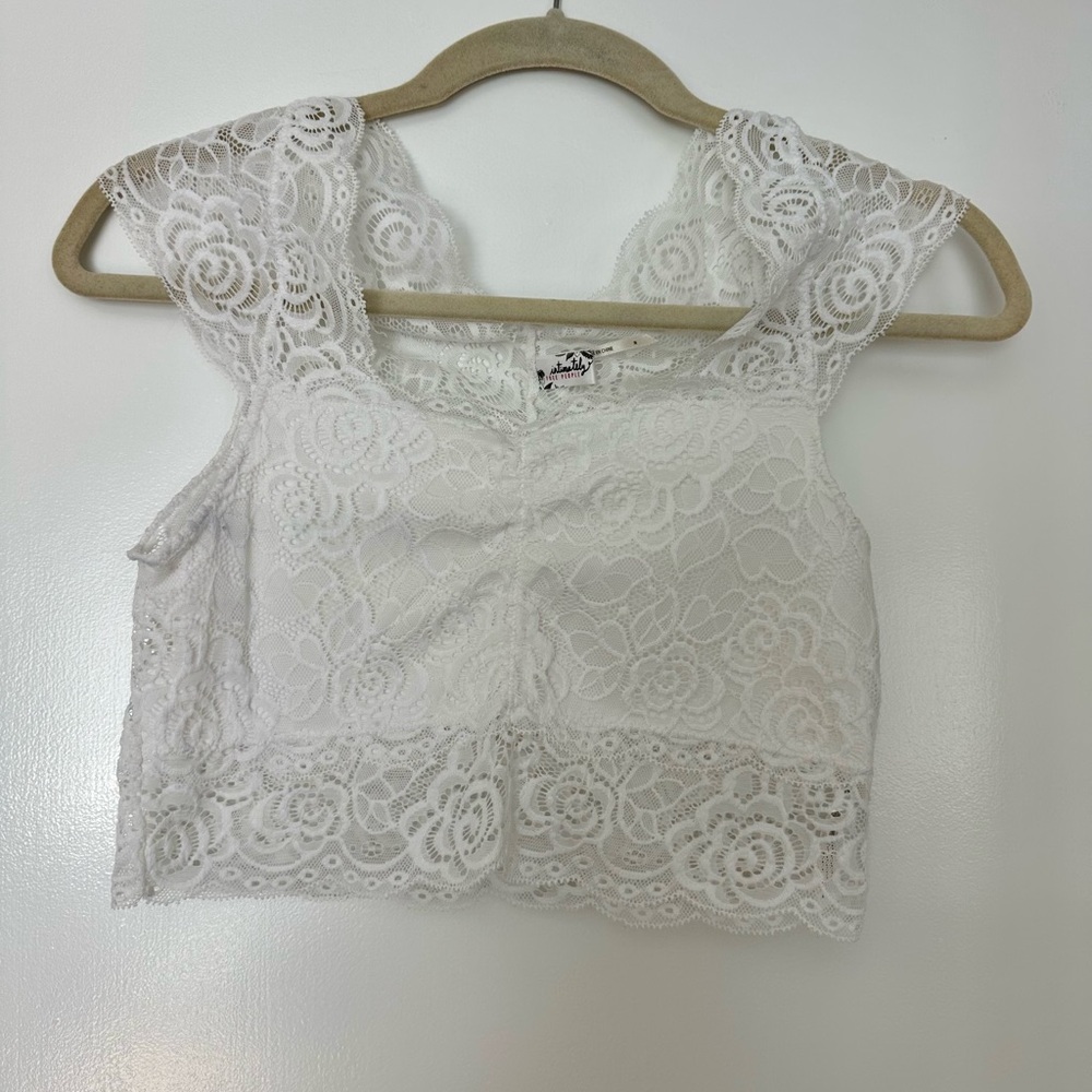Free People Ivory Lace Bralette